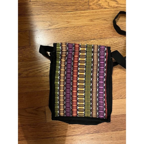 RAINBOW Handmade Guatemalan Travel Bag. Great Daypack, Backpack, Shoulder Bag - Picture 4 of 5